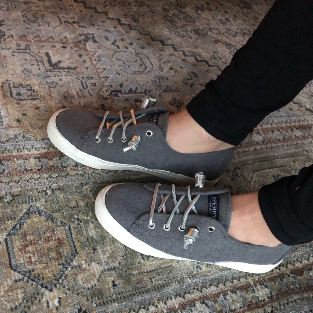 Gray Sperry Sneakers